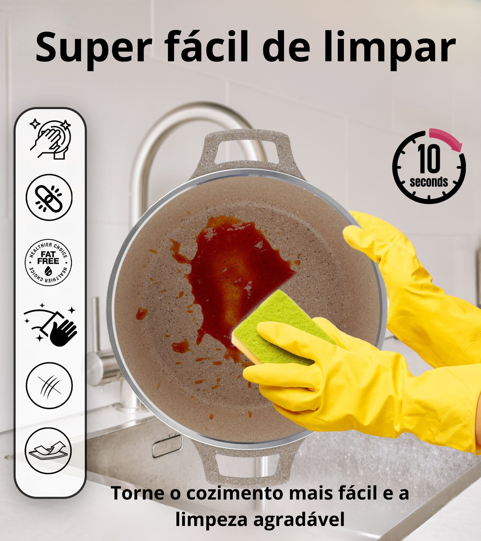 Fácil limpar